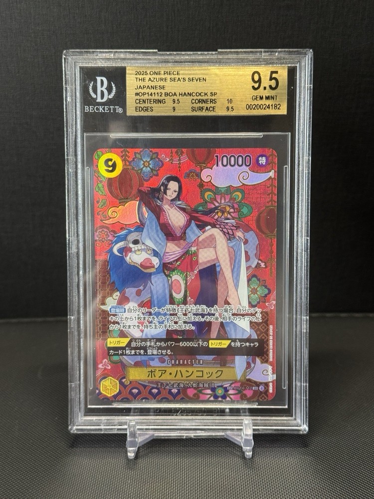 2025 One Piece Japanese Boa Hancock SP The Azure Sea's Seven #OP14112 BGS 9.5