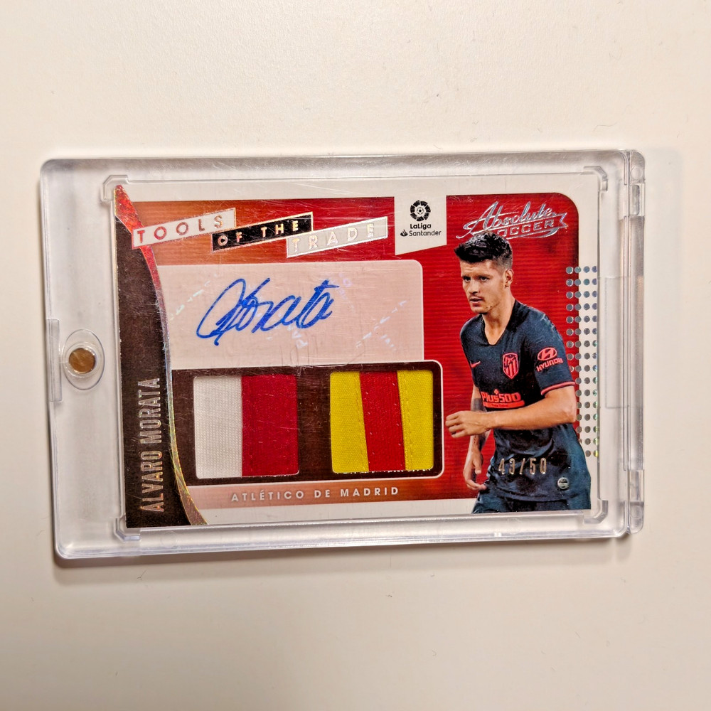 Alvaro Morata 2019-20 Panini Tools Of Trade Match-Worn Patch Auto /50