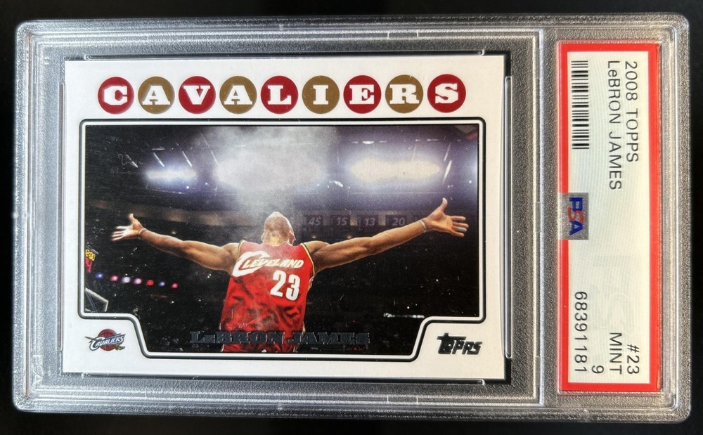 2008-09 Topps LeBron James #23 Cavaliers PSA 9