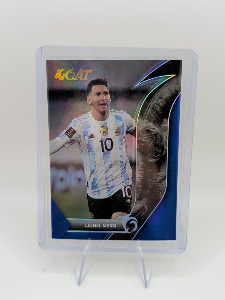 2023 Fansmall Argentina GOAT Lionel Messi Deep Blue /91 #77