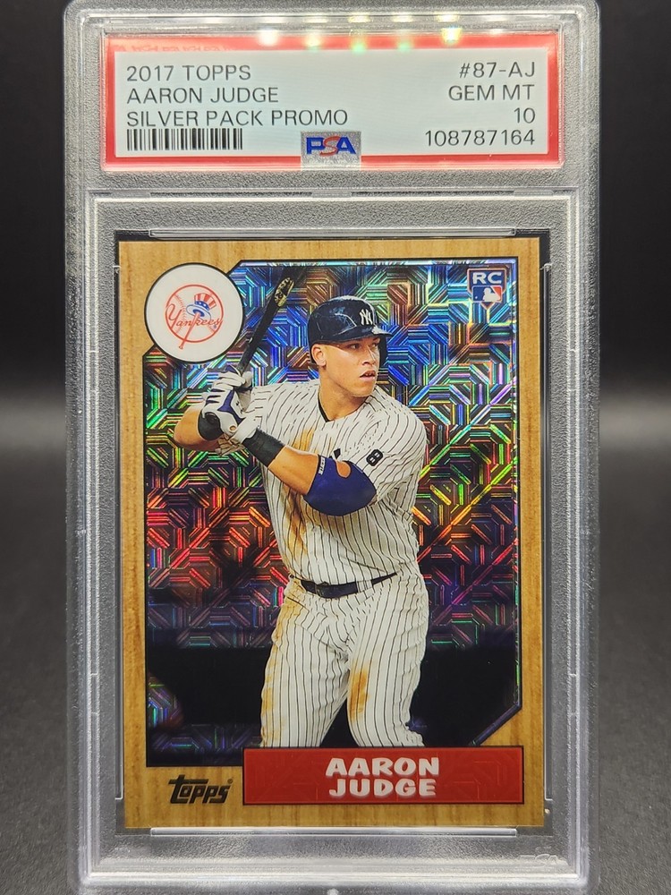 2017 Topps Aaron Judge RC Silver Pack Mojo Promo PSA 10 GM #87-AJ N.Y. Yankees