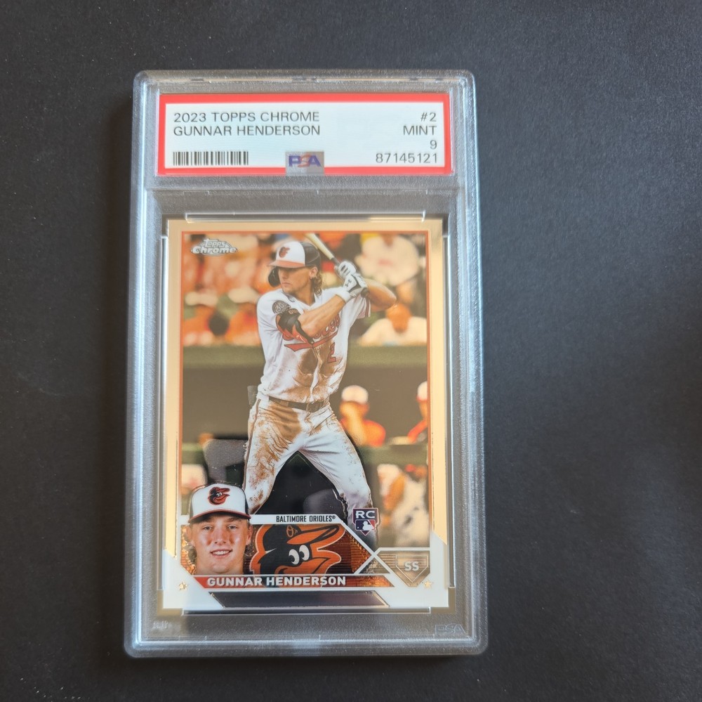 2023 Topps Chrome Gunnar Henderson Rookie RC #206 PSA 9 MINT!