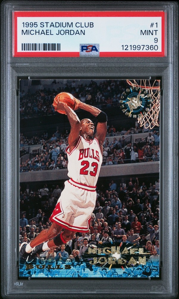 1995 TOPPS STADIUM CLUB #1 MICHAEL JORDAN PSA 9 MINT CHICAGO BULLS *READ DETAILS