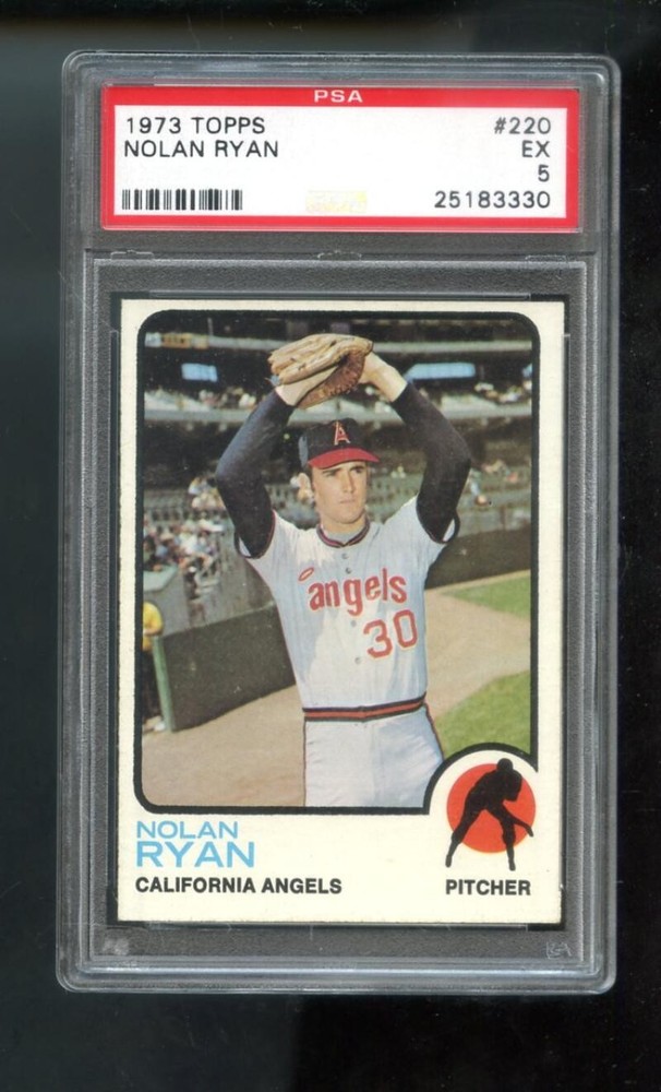1973 Topps #220 Nolan Ryan PSA 5 Graded Baseball Card MLB California Angels