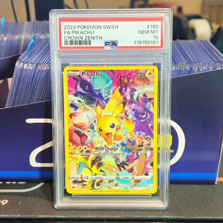 PSA 10 Pikachu 160/159 Sword Shield Crown Zenith Pokemon Full Art