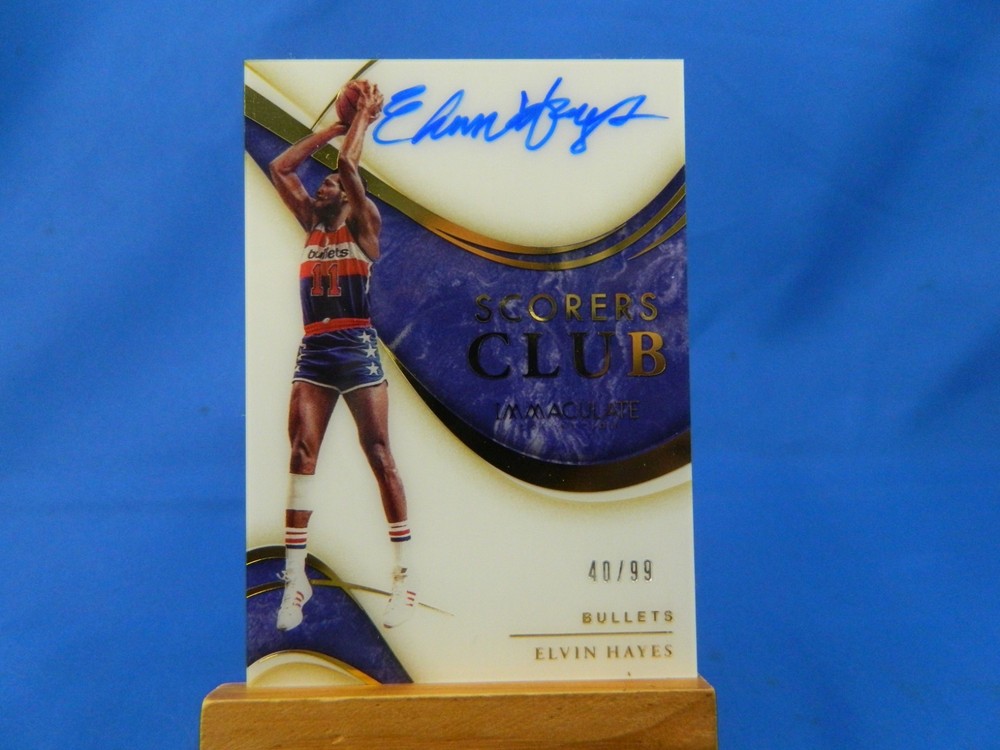 Elvin Hayes Immaculate Collection 2019-20 Scorers Club Autograph Auto /99 view 1
