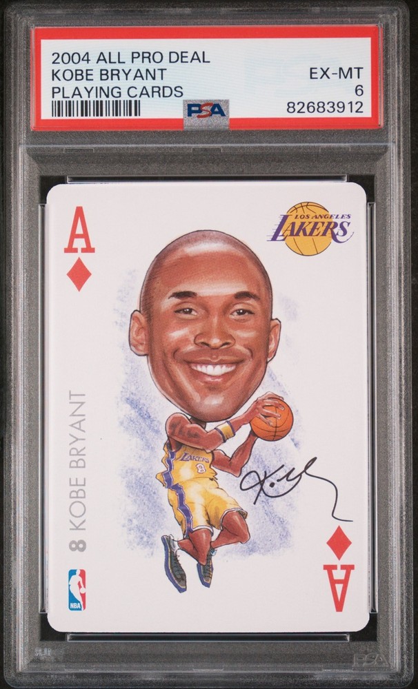 2004 ALL PRO Deal Kobe Bryant ACE of Diamonds PSA 6 EX-MINT BEAUTIFUL COPY!
