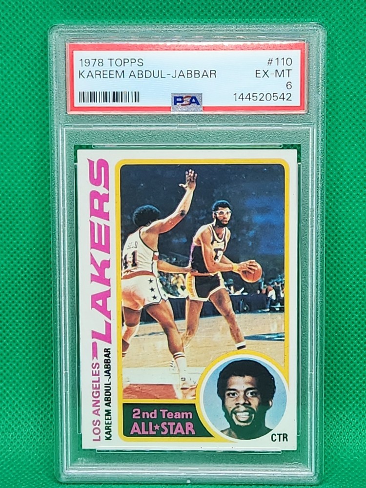 🏀1978-79 Topps Basketball #110 KAREEM Abdul-Jabbar🏀 PSA 6 EX-MT