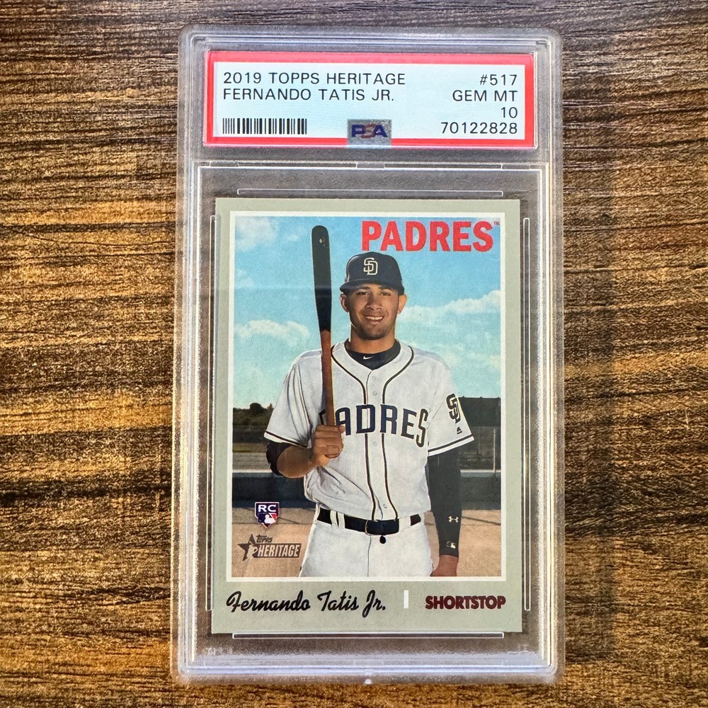 2019 Topps Heritage Fernando Tatis Jr Base Rookie #517 Padres RC PSA 10 GEM MINT