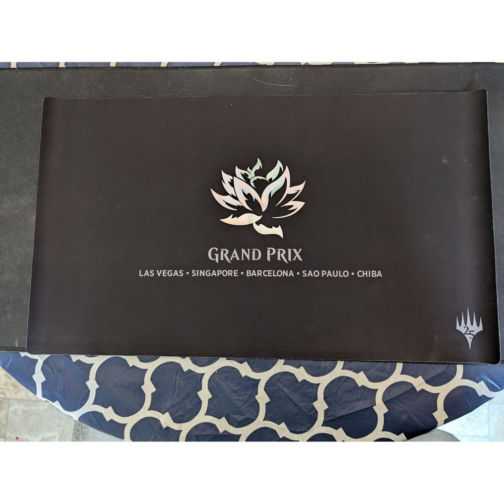 MTG 25th Anniversary Grand Prix Playmat Holographic Black Lotus 2018 Limited