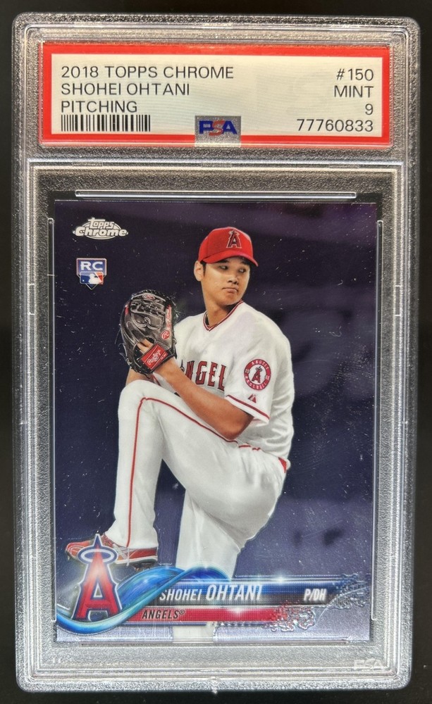 2018 Topps Chrome Shohei Ohtani RC Rookie #150 Angels PSA 9