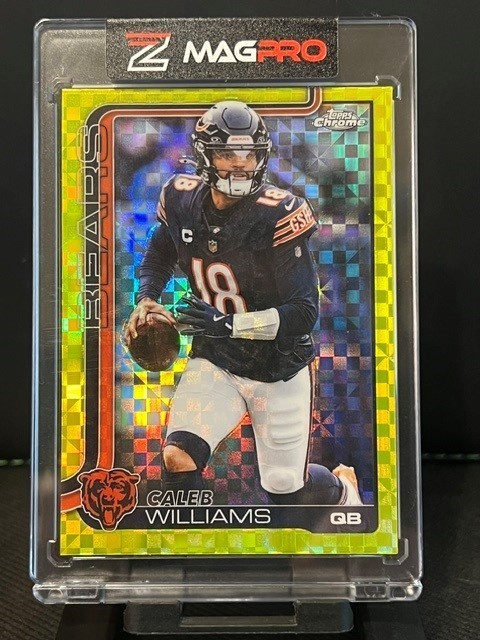 2025 TOPPS - Caleb Williams LIME GREEN X-Fractor Chicago Bears