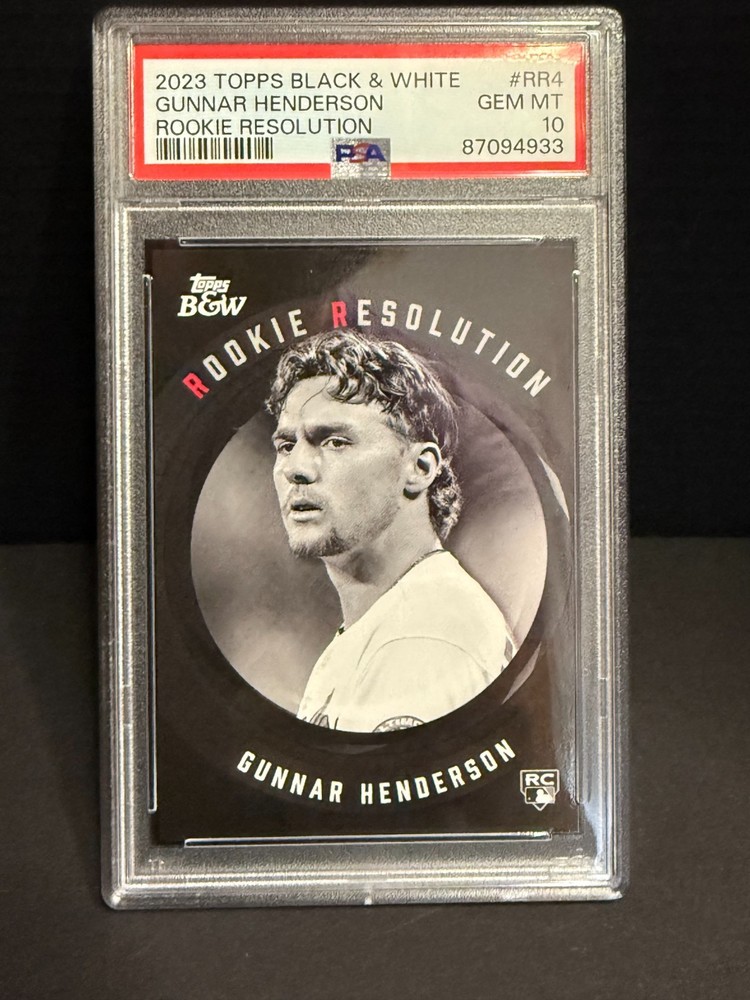 🔥 Gunnar Henderson Rookie Resolution RR4 PSA 10 2023 Topps B&W RC Orioles 🎰