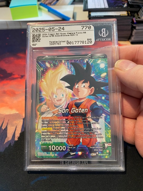 2024 Dragon Ball DBS Promos Goten/Gohan Brothers BGS 10 Black Label view 2