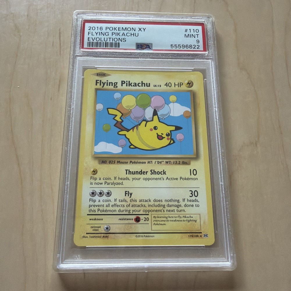 2016 POKEMON XY EVOLUTIONS FLYING PIKACHU #110 PSA 9
