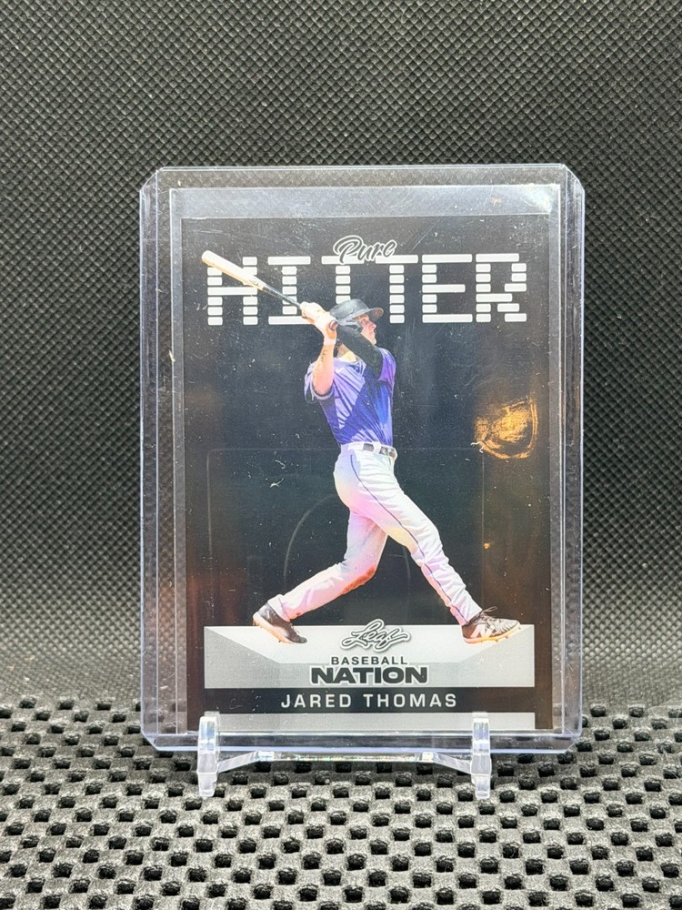Jared Thomas 2025 Leaf Baseball Nation Pure Hitter #1/1  Rockies