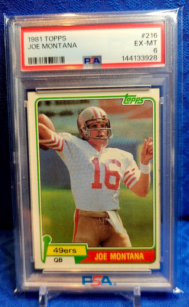 1981 Topps Joe Montana Rookie #216 PSA 6