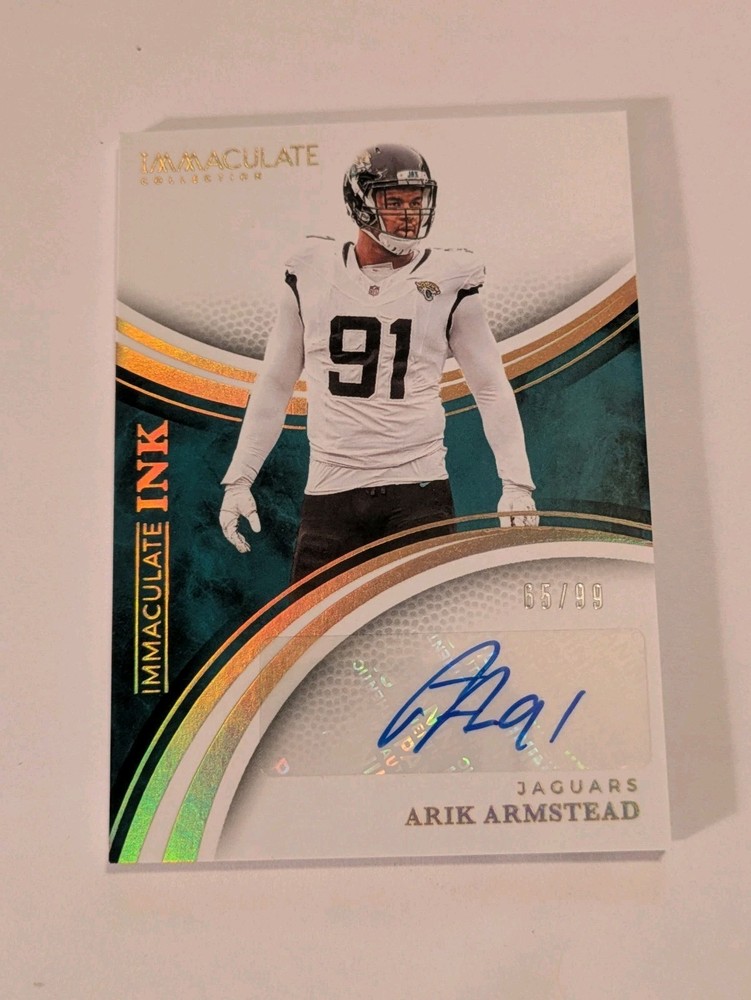 2025 Immaculate Arik Armstead Immaculate Ink Auto #/99 SSP Jaguars