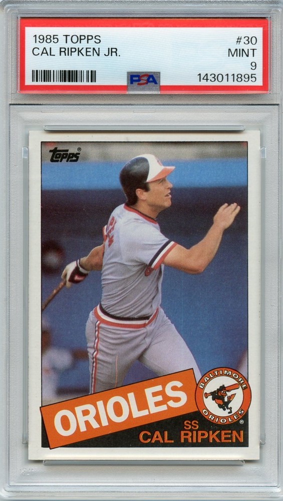 1985 Topps Cal Ripken Jr. #30 PSA 9 Baltimore Orioles view 1