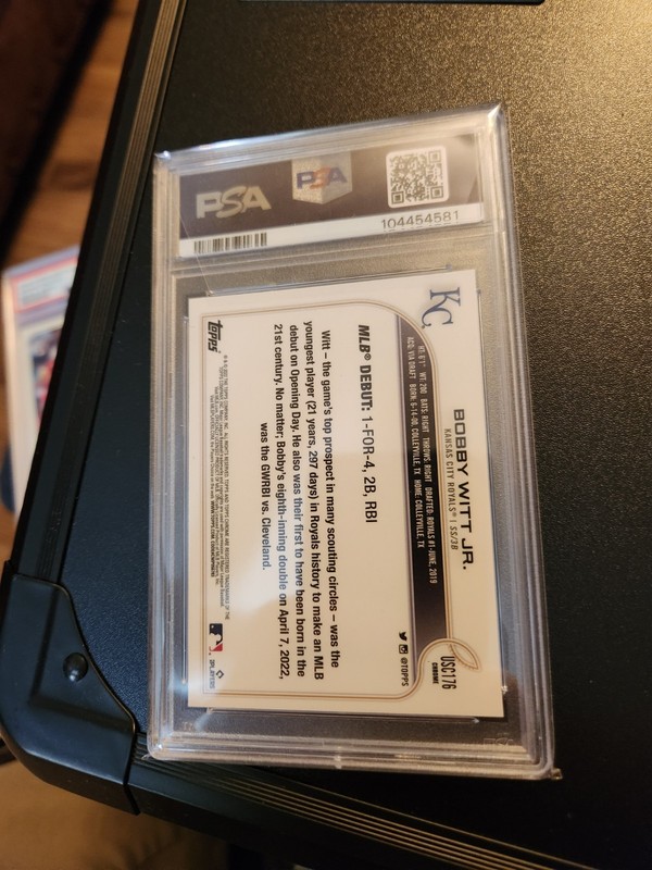 Bobby Witt Jr. Rookie Card PSA 10 2022 Topps Chrome Update view 2