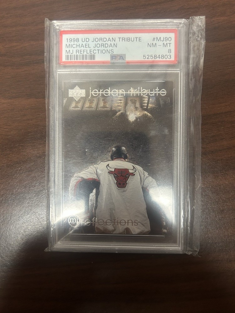 98 Michael Jordan Upper Deck Tribute Bulls Goat Psa 8