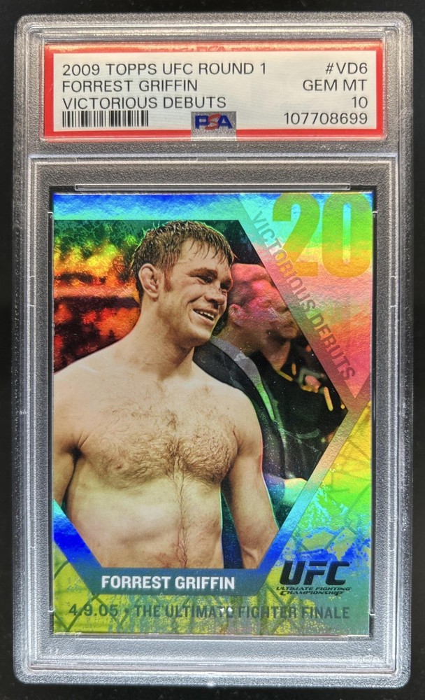 2009 Topps UFC Round 1 Forrest Griffin Victorious Debut #VD6 PSA 10 GEM MINT