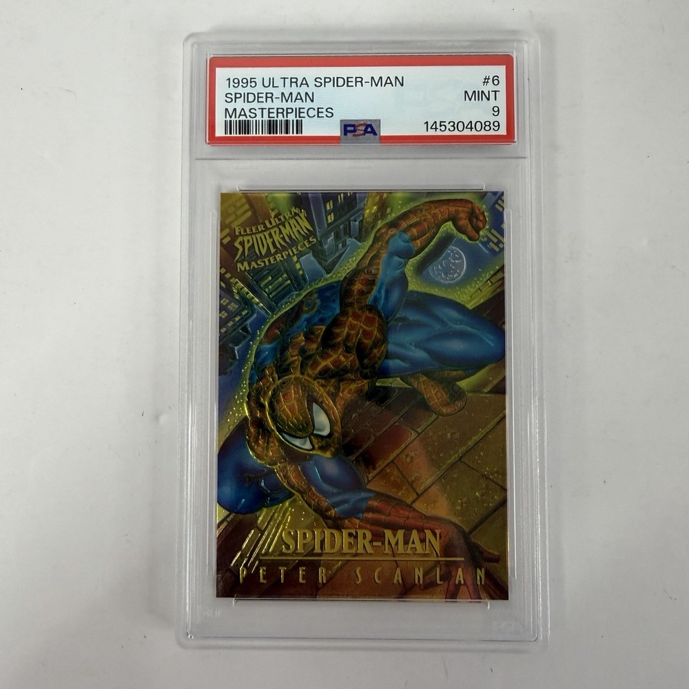 1995 Fleer Ultra Marvel Masterpieces Masterprints Spider-Man 6 PSA 9 MINT