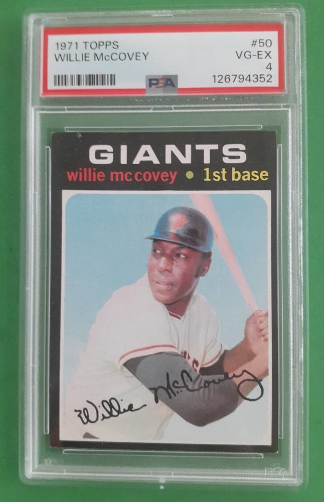 1971 WILLIE McCOVEY PSA 4 ...BONUS VINTAGE CARDS ADDED AT NO CHARGE!!