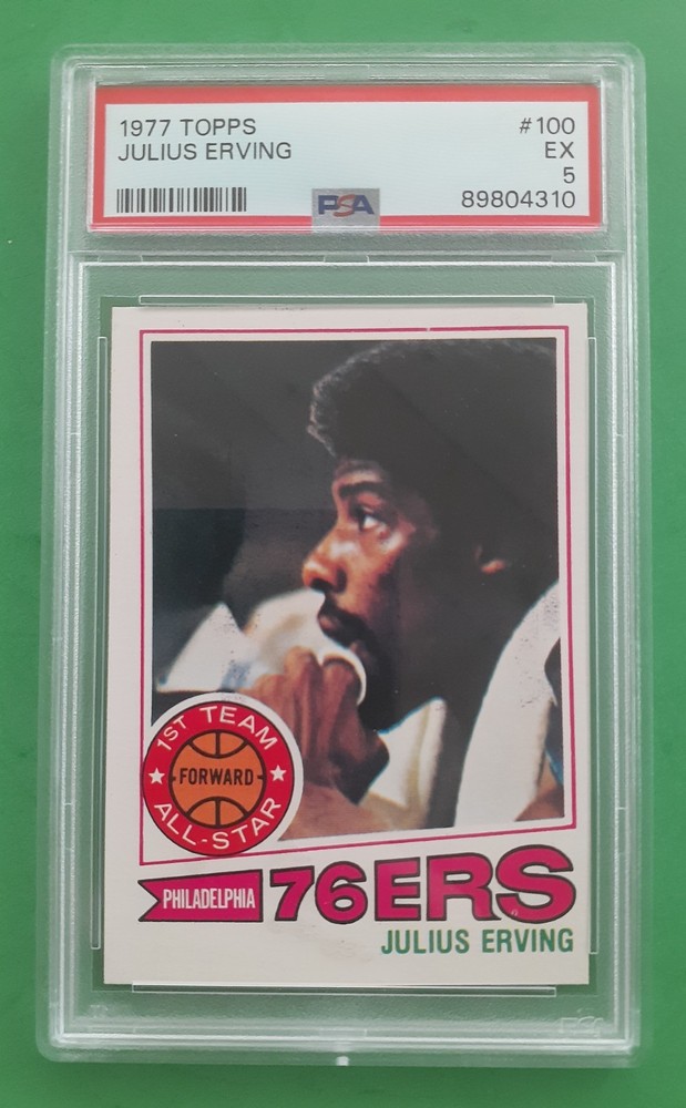 1977 JULIUS ERVING ... PSA 5 ... BONUS VINTAGE CARDS AT NO CHARGE!!