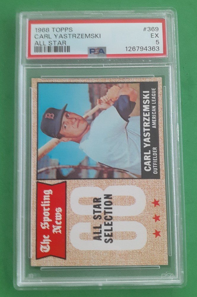1968 CARL YASTRZEMSKI A/S ... PSA 5 ... BONUS VINTAGE CARDS INCLUDED FREE!!