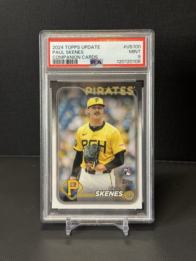 2024 Topps Update Paul Skenes #US100 Companion Rookie RC PSA 9 Pirates