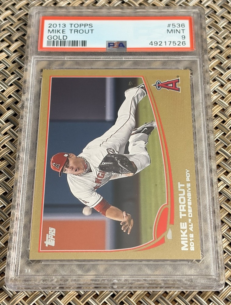 2013 Topps Mike Trout Gold #536 PSA 9 MINT