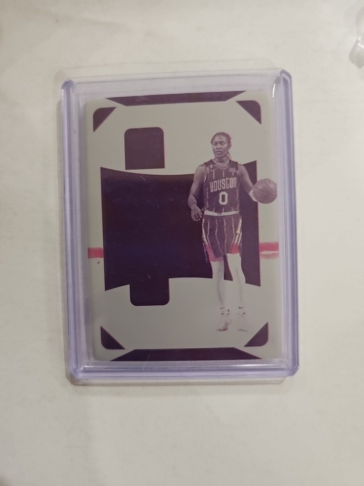 National Treasures Card #45 Ty Ty Washington Jr 1/1 Magenta Plate Rc Logoman