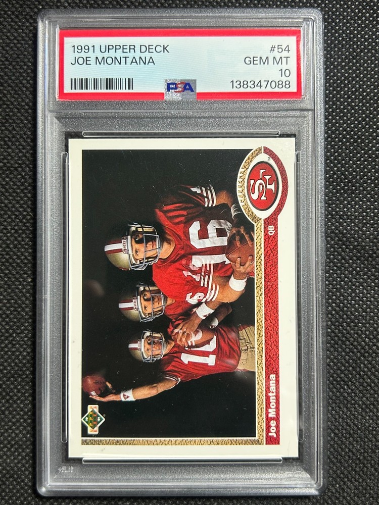 1991 UPPER DECK #54 JOE MONTANA 49ERS HOF PSA 10 GEM MINT