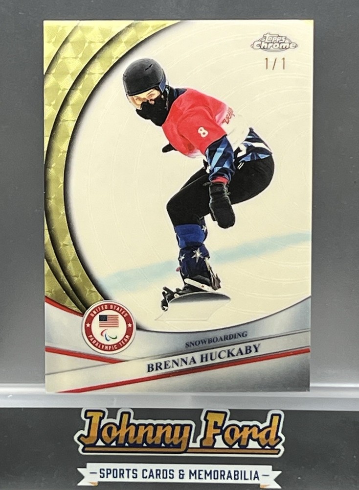 Brenna Huckaby 2026 Topps Chrome Olympics Collection Superfractor 1/1 #56