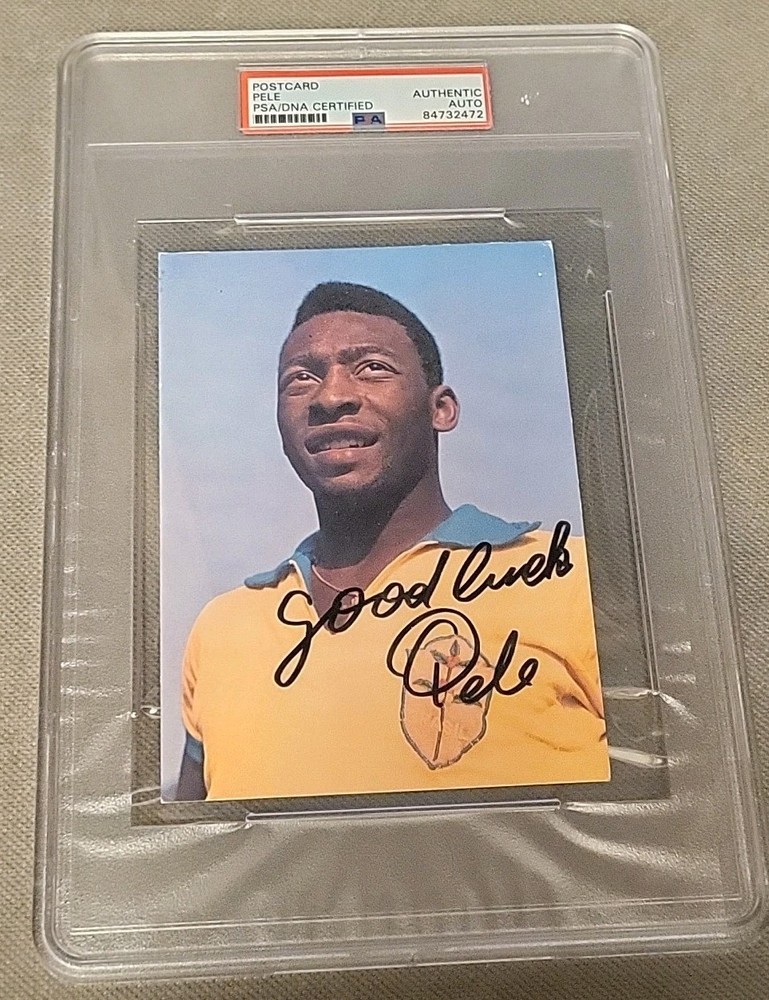 PELE Autographed 1970 Bergmann Mexico Scarce Pelé PSA/DNA 🇧🇷 SOCCER ⚽️ 