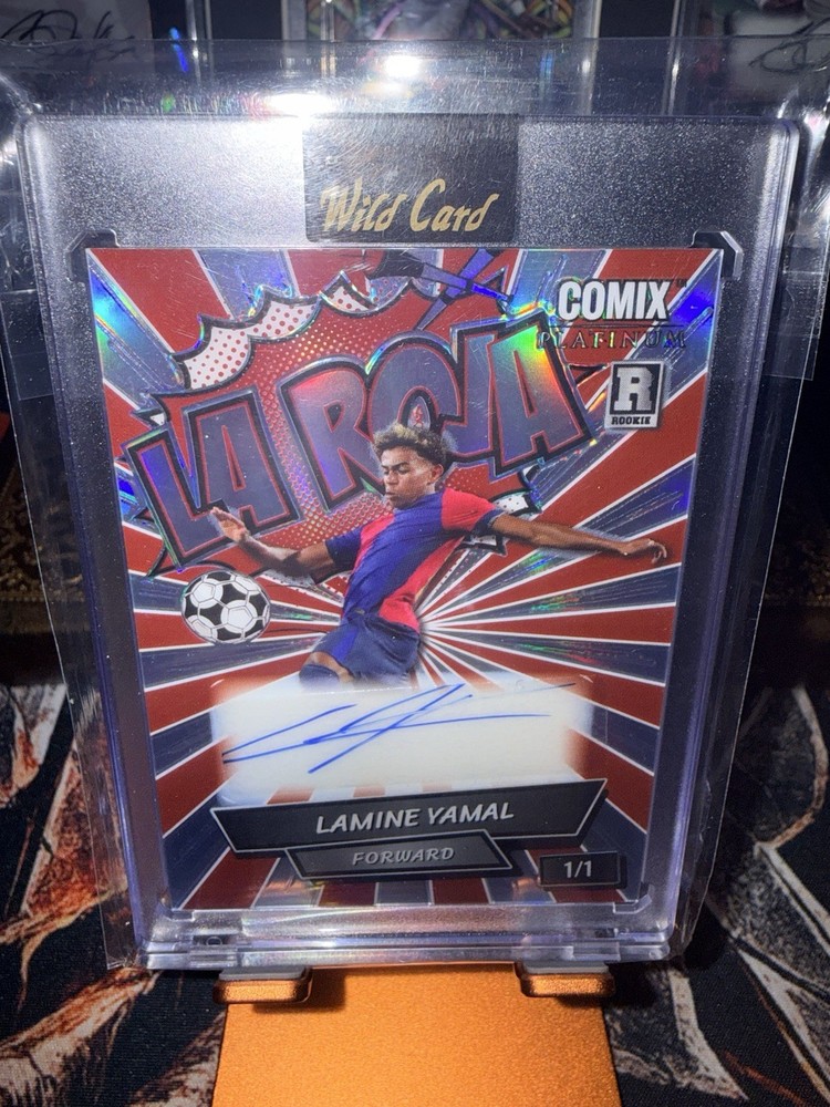 2024 Wild Card Limited Platinum Edition LAMINE YAMAL LA ROJA AUTO 1/1!