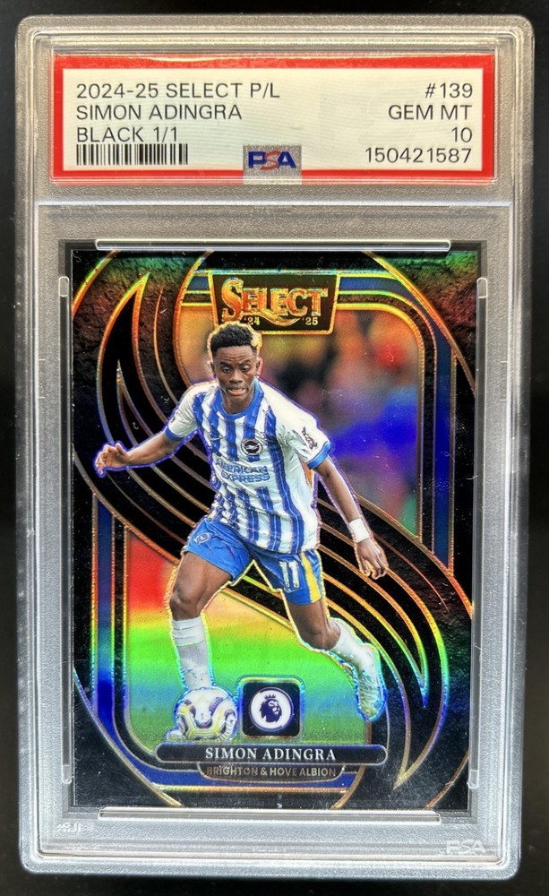 2024-25 Panini Select Premier League Adingra Mezzanine Black #1/1 PSA 10