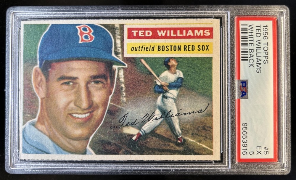 1956 Topps Ted Williams #5a Red Sox PSA 5