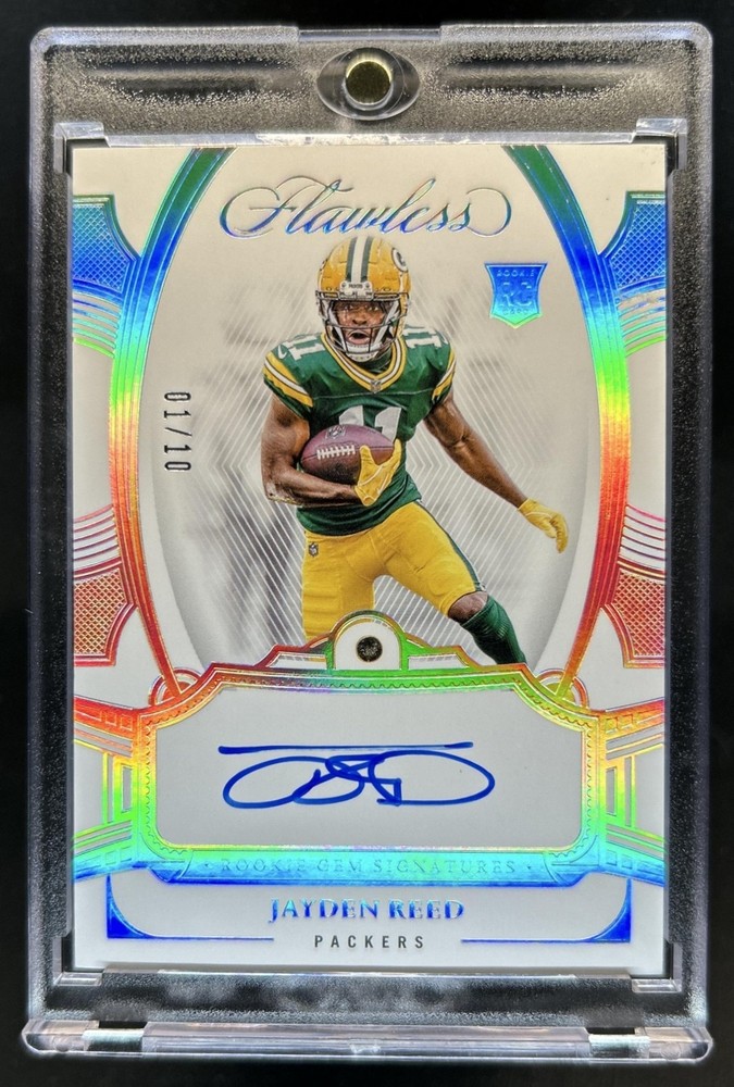 2023 Panini Flawless Jayden Reed Rookie Gems Signatures Diamond Auto #/10