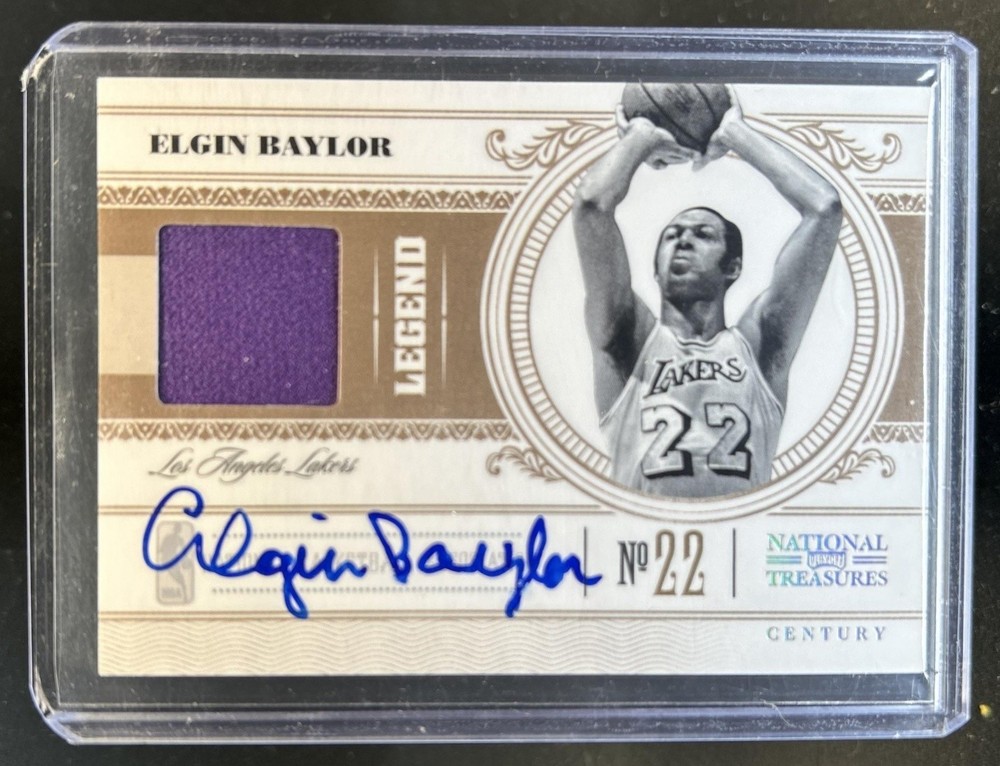 2010 National Treasures Elgin Baylor Century Signatures Auto #/25 Lakers
