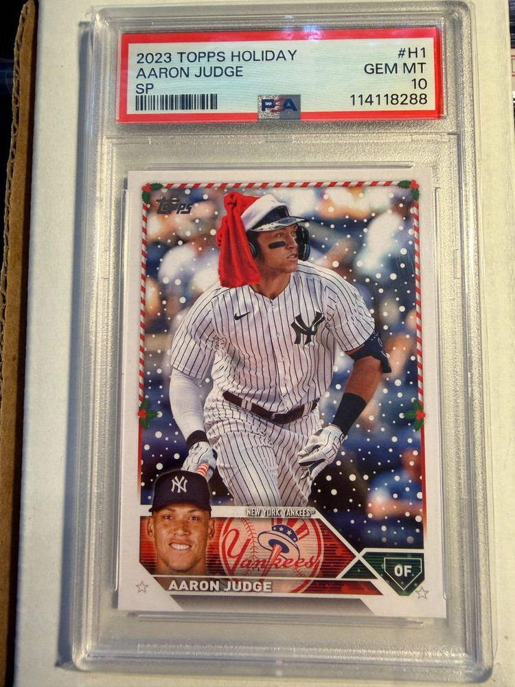 2023 Topps Holiday SP  #H1 - Aaron Judge -  PSA 10 Gem Mint