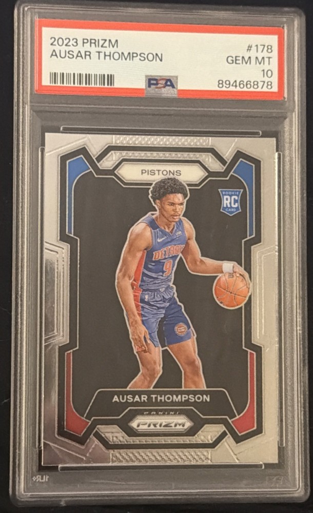 2023-24 Panini Prizm Ausar Thompson Base RC #178 PSA 10 Rookie