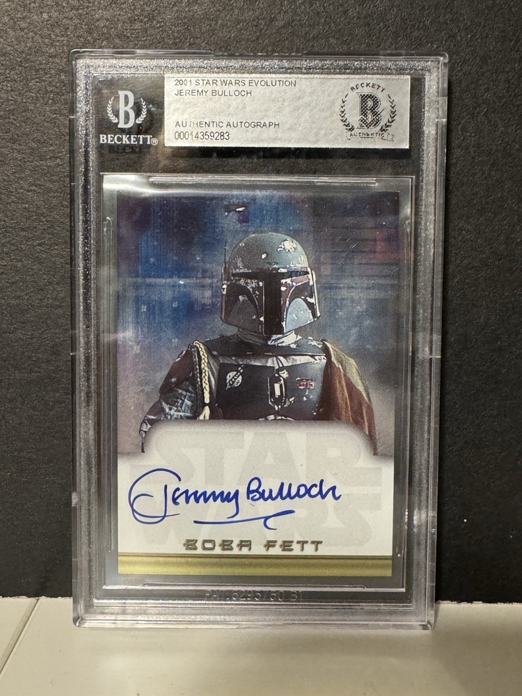 Topps 2001 Star Wars Evolution Boba Fett Autograph Card Jeremy Bulloch Auto BAS!