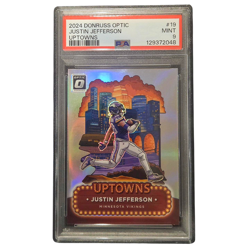2024 Panini Donruss Optic - Justin Jefferson Uptowns #19 PSA 9 Vikings