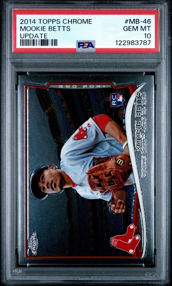 2014 Topps Chrome Update MOOKIE BETTS Rookie Debut #MB-46 RC PSA 10 Gem Mint