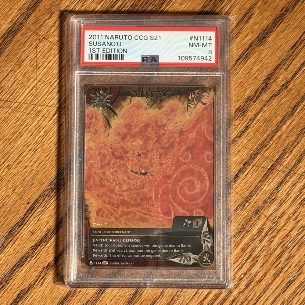 Susano'o PSA 8 Mint-Near Mint Naruto Super Rare