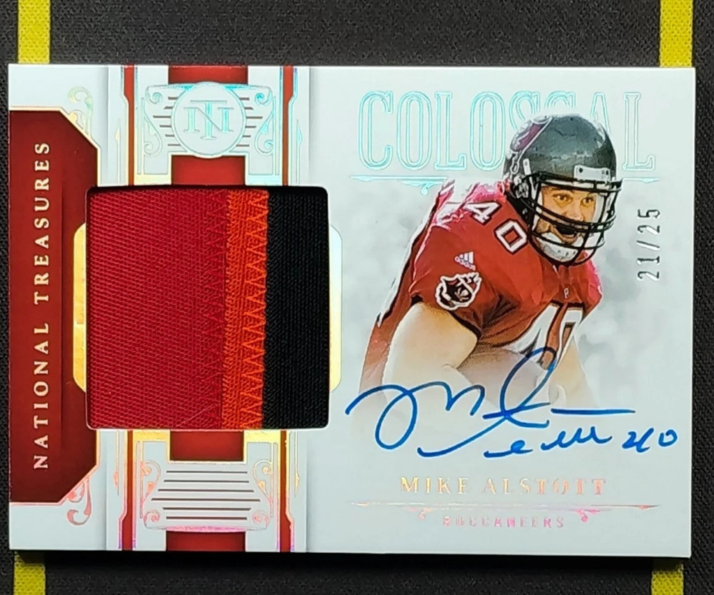 2025 National Treasures Colossal Patch Auto 21/25 Mike Alstott FCKXS