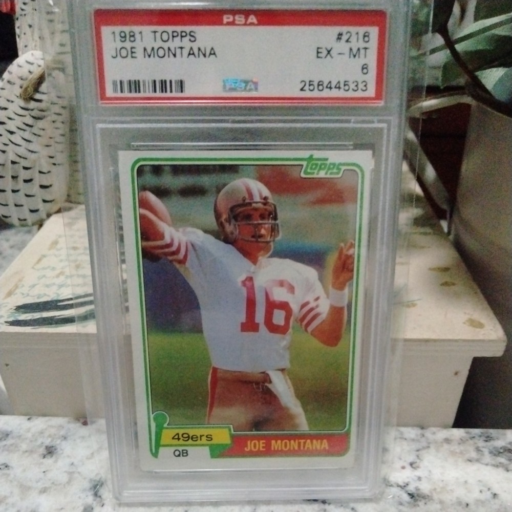 1981 Topps - Joe Montana #216 PSA 6