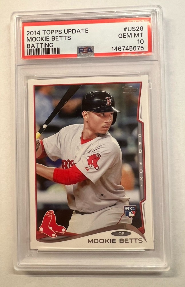 2014 Topps Update Mookie Betts R/C Batting  PSA 10